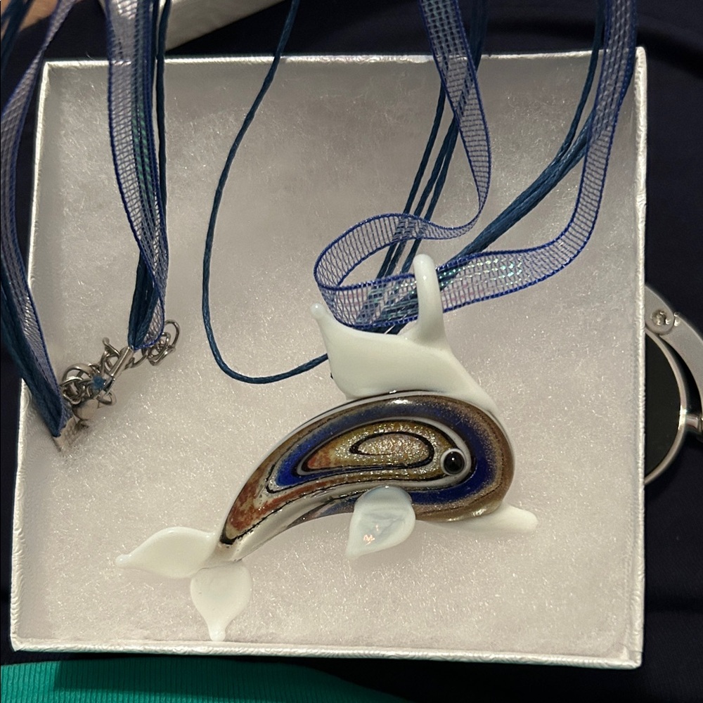 Oceanic Charm Dolphin Pendant Necklace